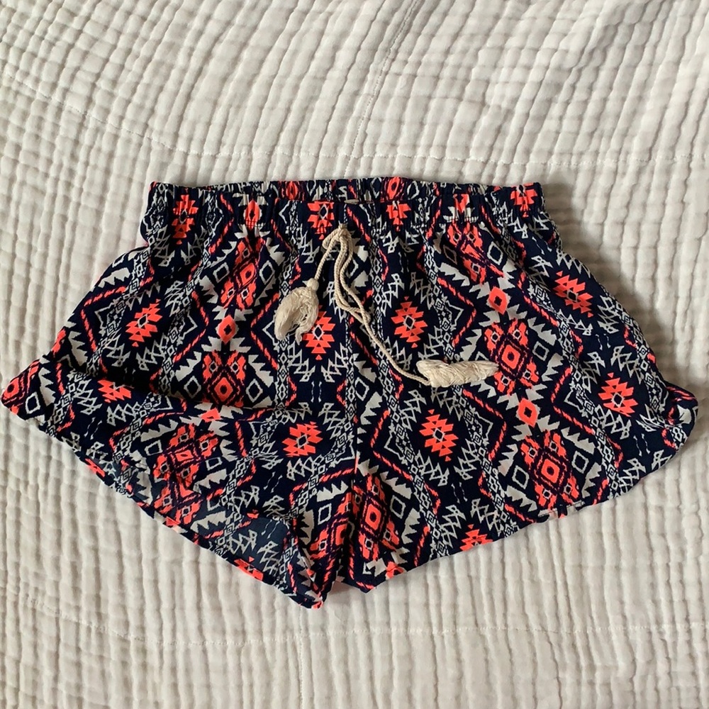 Aztec print lightweight shorts - Small